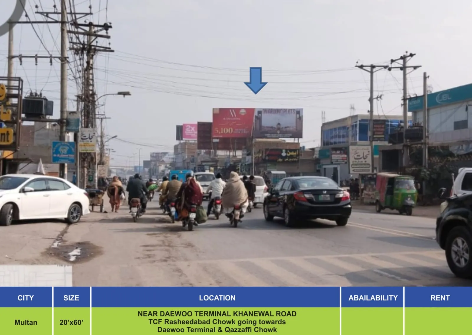 NEAR DAEWOO TERMINAL KHANEWAL ROAD