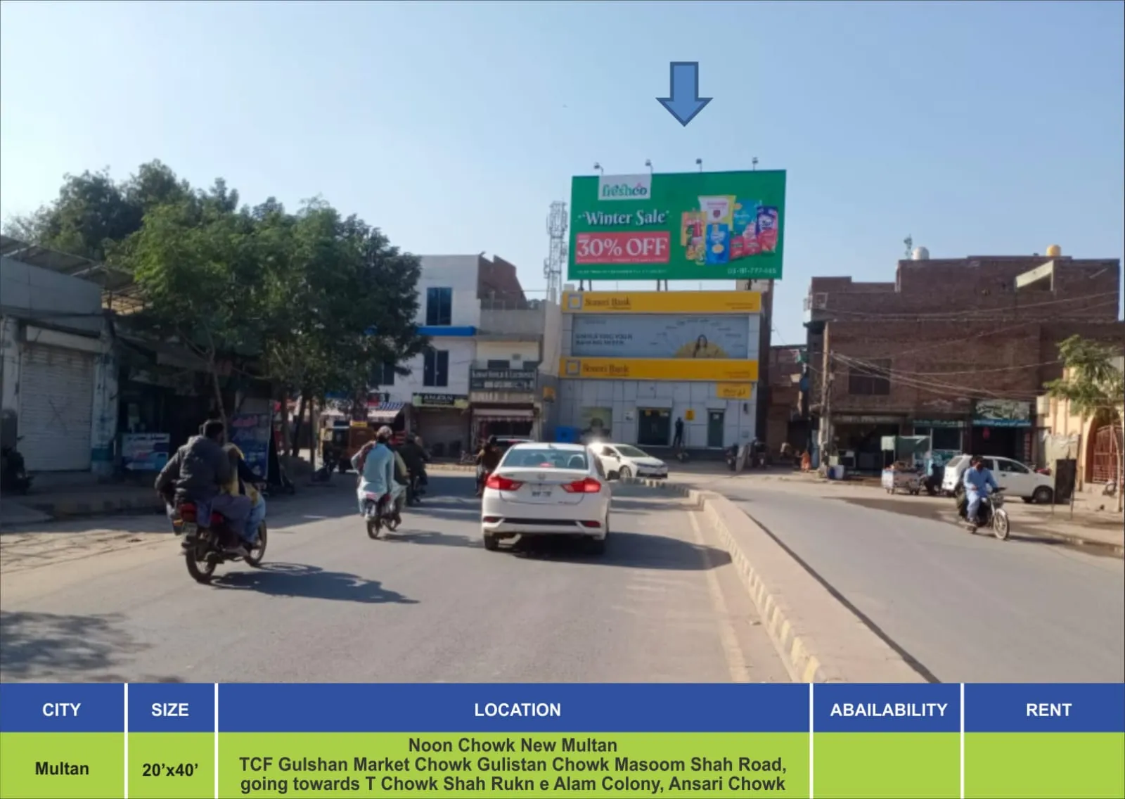 MULTAN billboard advertising locations