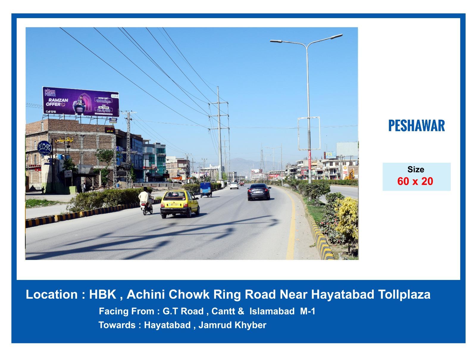 HBK, ACHINI CHOWK RING ROAD NEAR HAYATABAD TOLLPLAZA